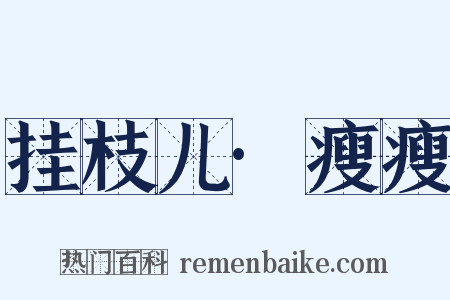 挂枝儿·瘦瘦是什么意思的图片